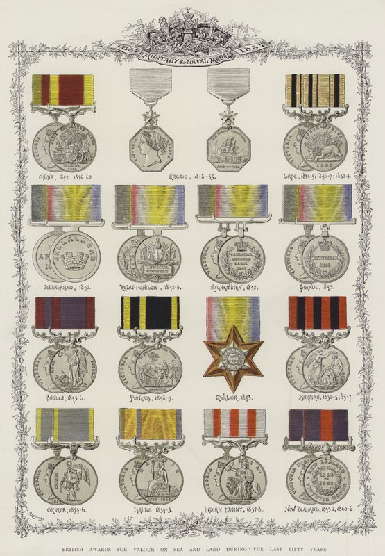 Récompenses britanniques pour la bravoure en mer et sur terre au cours des cinquante dernières années - English School