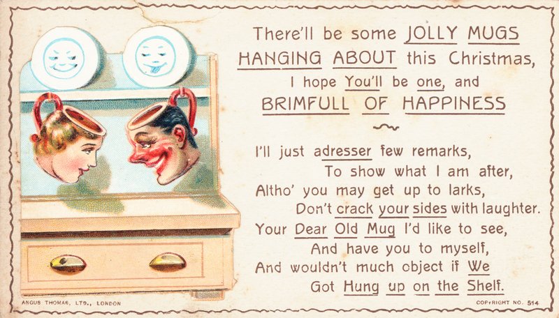 Carte de Noël britannique - English School