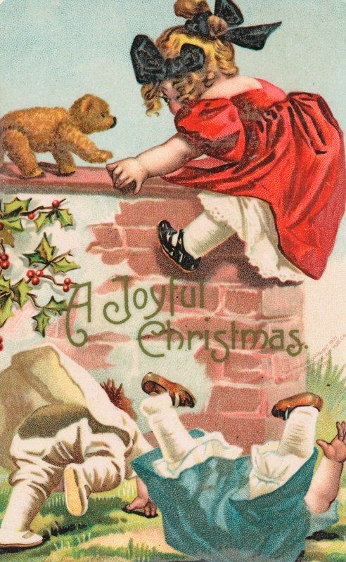 Carte de Noël britannique - English School