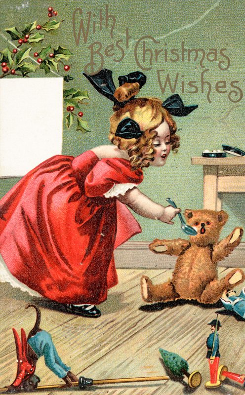 Carte de Noël britannique - English School