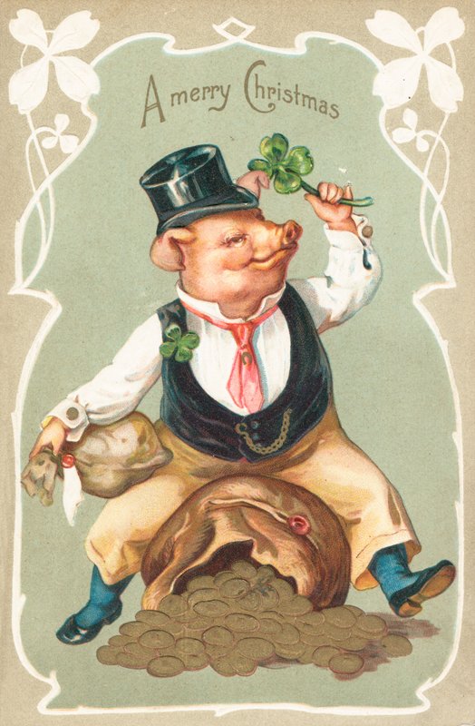 Carte de Noël britannique - English School