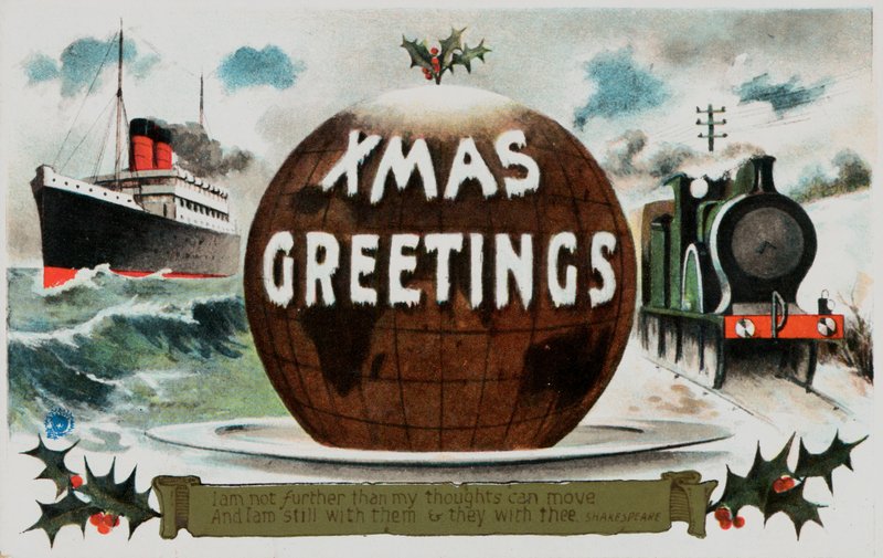 Carte de Noël britannique - English School