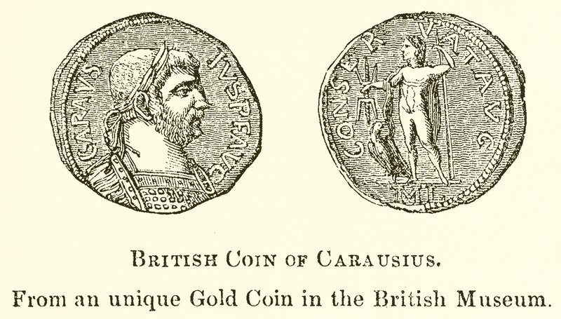 Pièce britannique de Carausius - English School