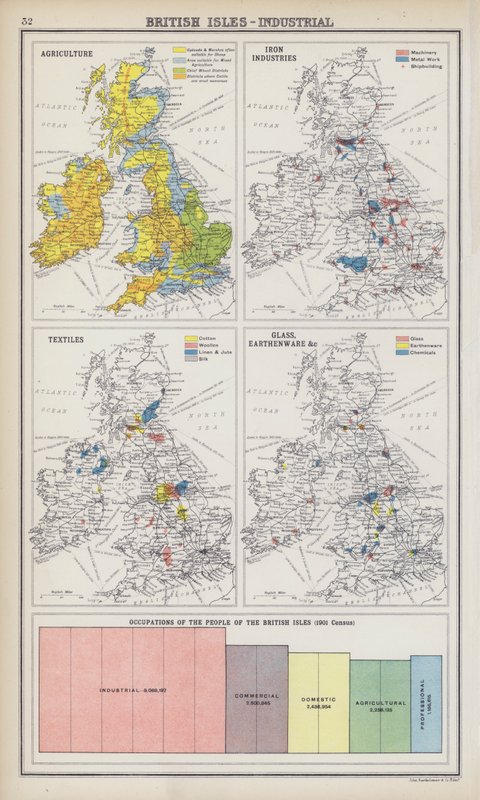 Îles britanniques, industrielles - English School