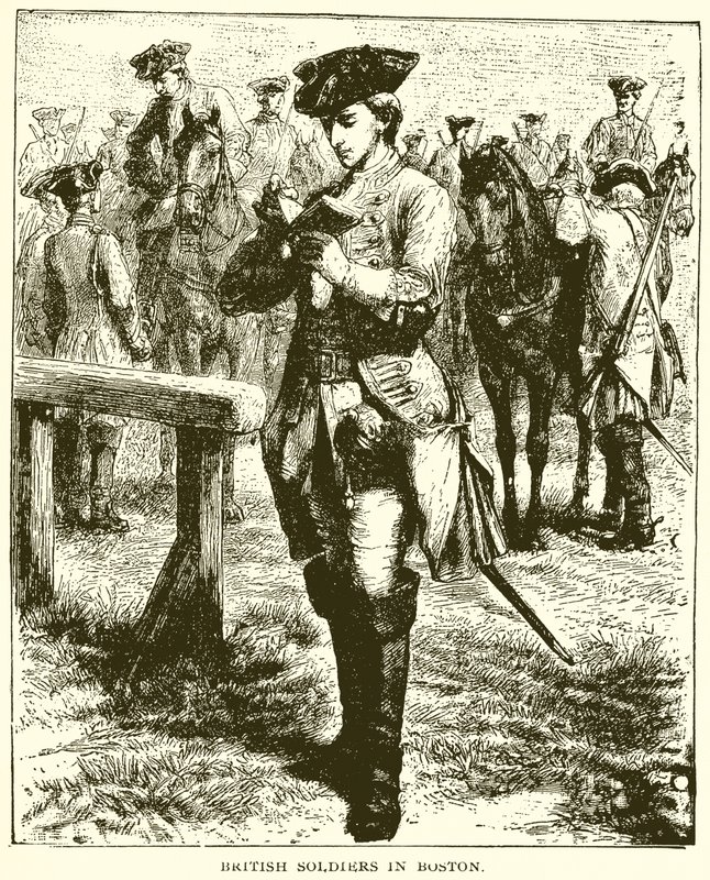 Soldats britanniques à Boston - English School