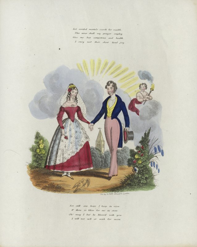 Carte de Saint-Valentin britannique avec une image d