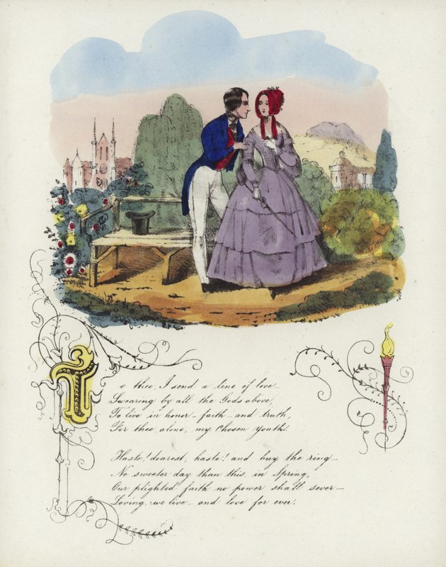 Carte de Saint-Valentin britannique avec une image d