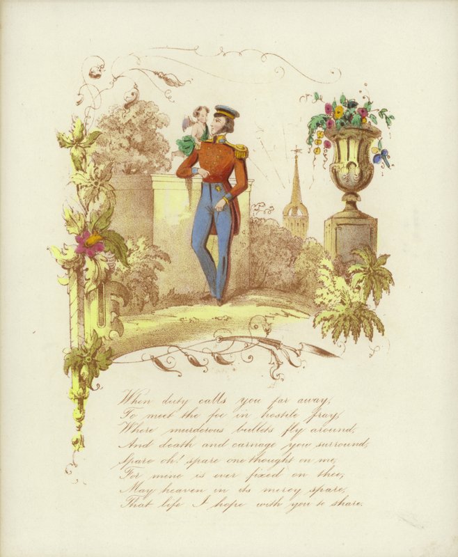 Carte de Saint-Valentin britannique avec une image d