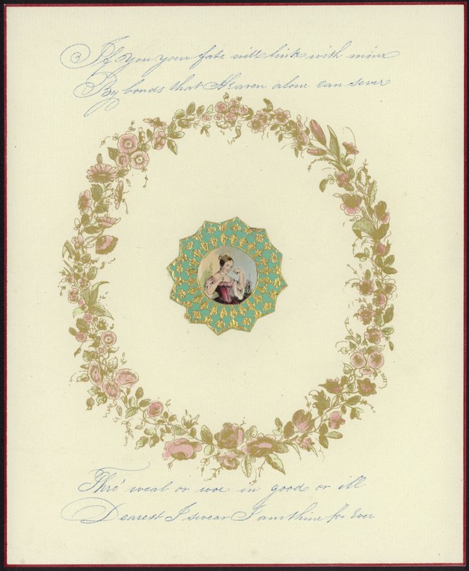 Carte de Saint-Valentin britannique avec une image d