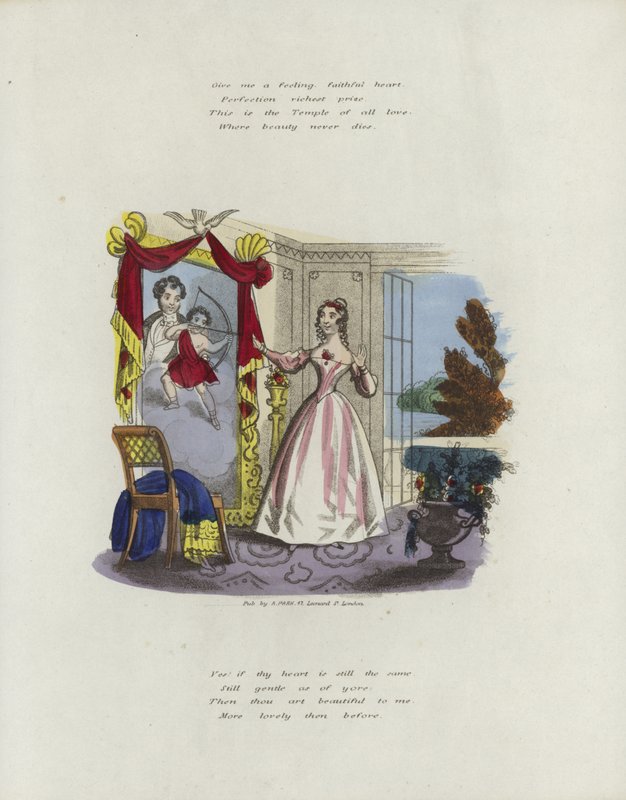 Carte de Saint-Valentin britannique avec une image d
