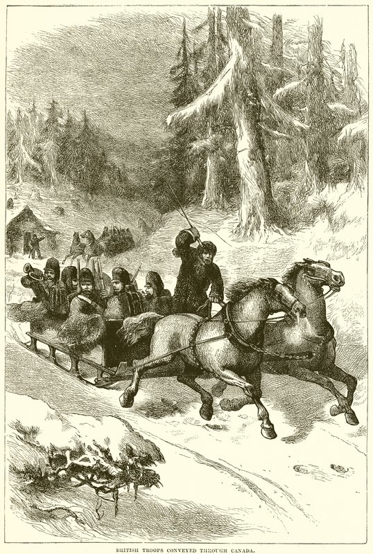 Troupes britanniques transportées à travers le Canada - English School