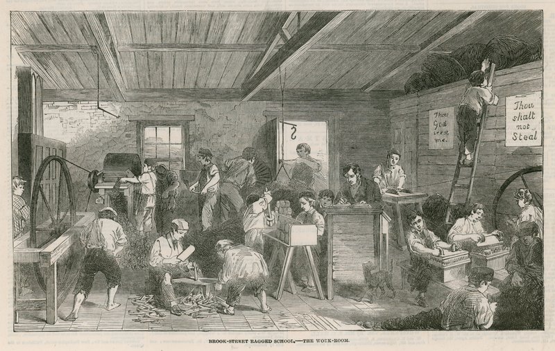 Brook Street, école de chiffonniers et industrielle - English School