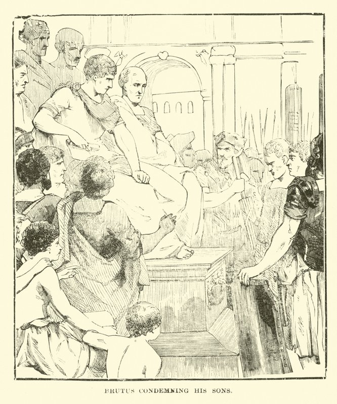 Brutus condamnant ses fils - English School