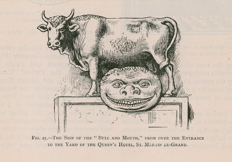 Bull and Mouth, Queens Hotel, St Martin Le Grand - English School