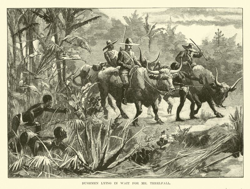 Bushmen attendant M. Threlfall - English School