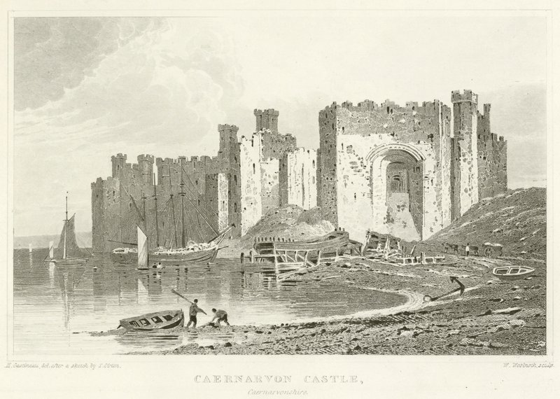 Château de Caernarvon, Caernarvonshire - English School