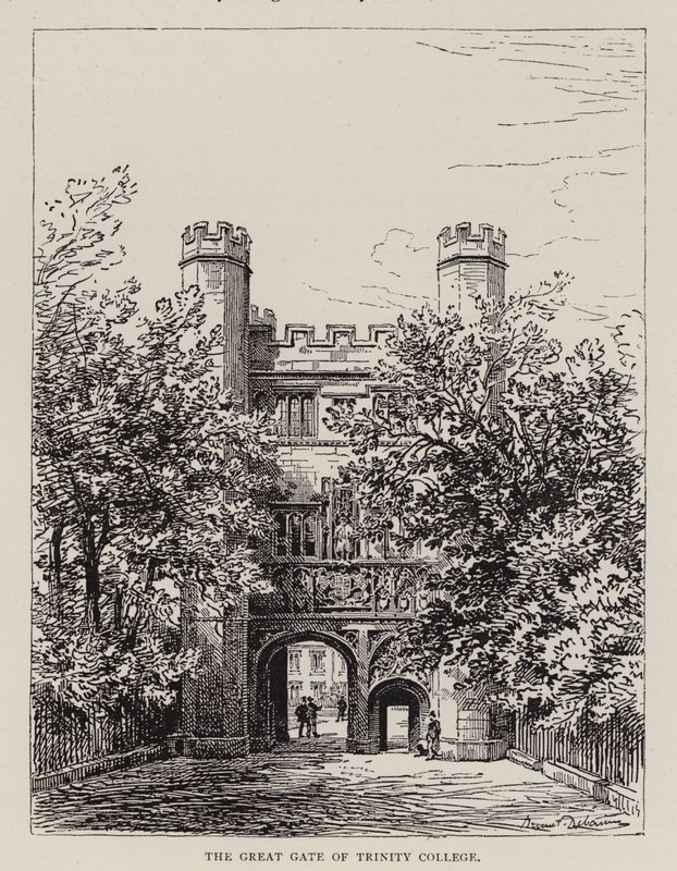 Cambridge : La grande porte du Trinity College - English School