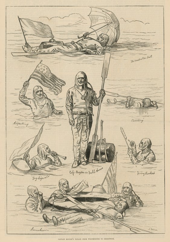 Le voyage du capitaine Boyton de Westminster à Greenwich - English School
