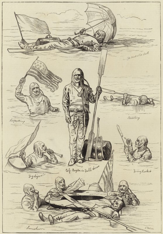 Voyage du capitaine Boyton de Westminster à Greenwich - English School