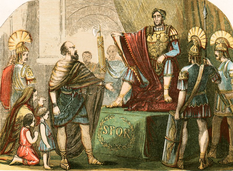 Caractacus devant l