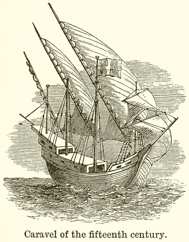 Caravelle du XVe siècle - English School