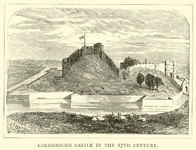 Château de Carisbrooke au XVIIe siècle - English School