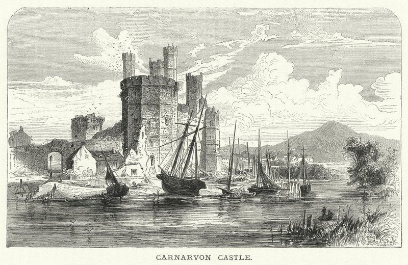 Château de Carnarvon (gravure) - English School
