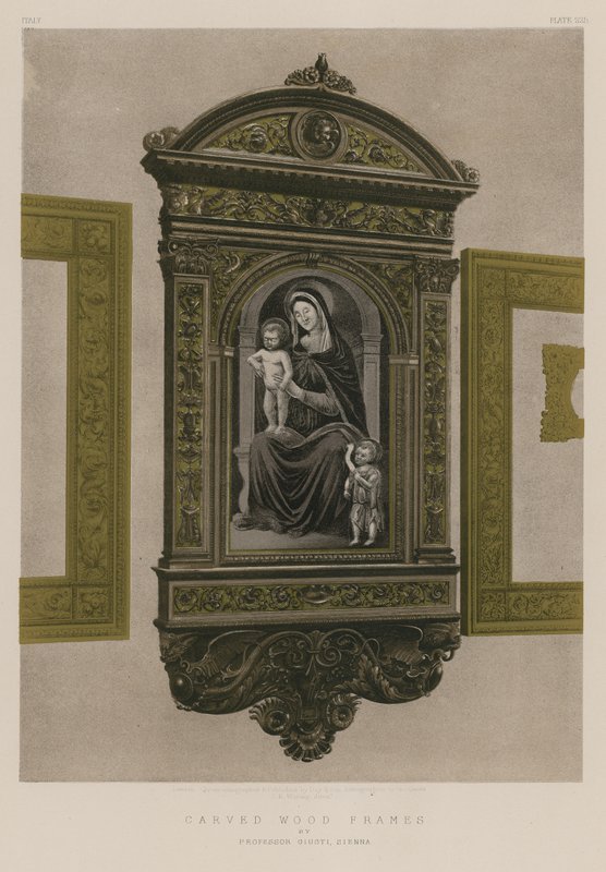 Cadres en bois sculpté - English School