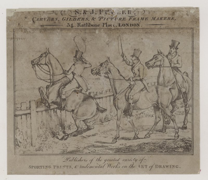 Sculpteurs et doreurs, S et J Fuller, carte de visite - English School