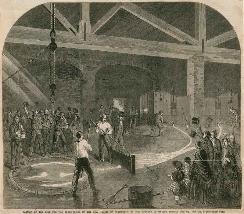 Coulée de la grande cloche pour la tour de l