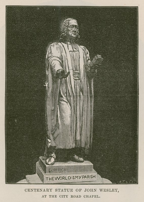 Statue du centenaire de John Wesley - English School