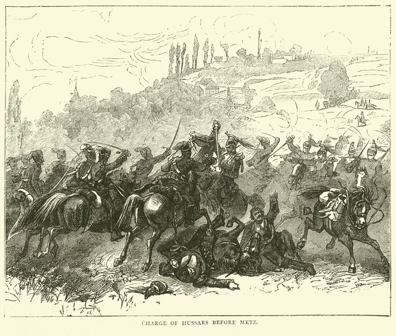 Charge des hussards avant Metz - English School
