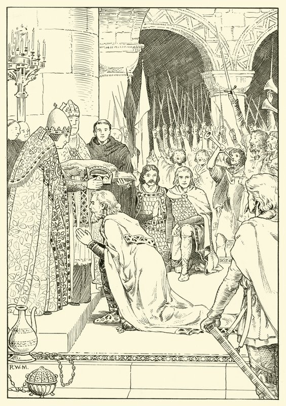 Charlemagne couronné à Saint-Pierre - English School