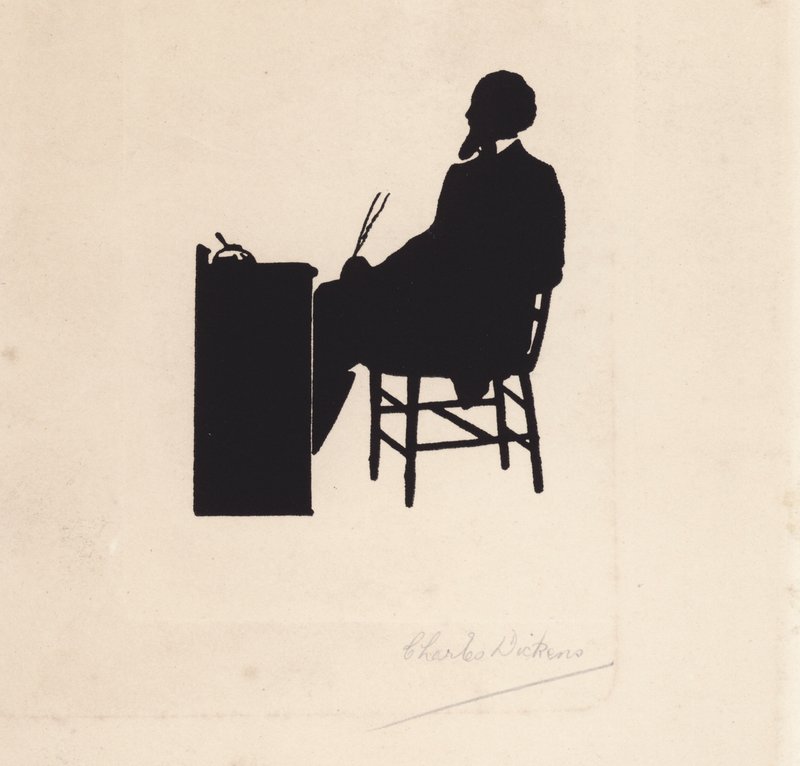 Charles Dickens, romancier anglais (litho) - English School