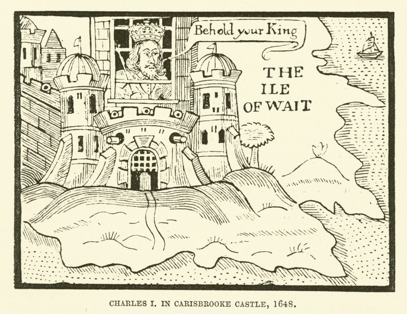 Charles Ier, au château de Carisbrooke - English School