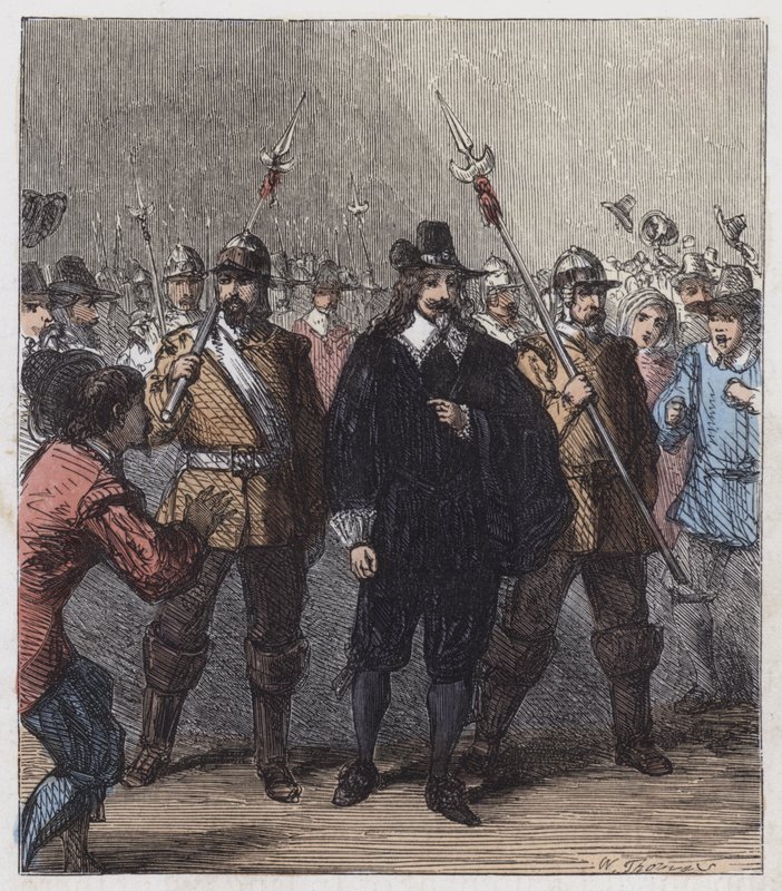 Charles Ier, emmené en prison - English School