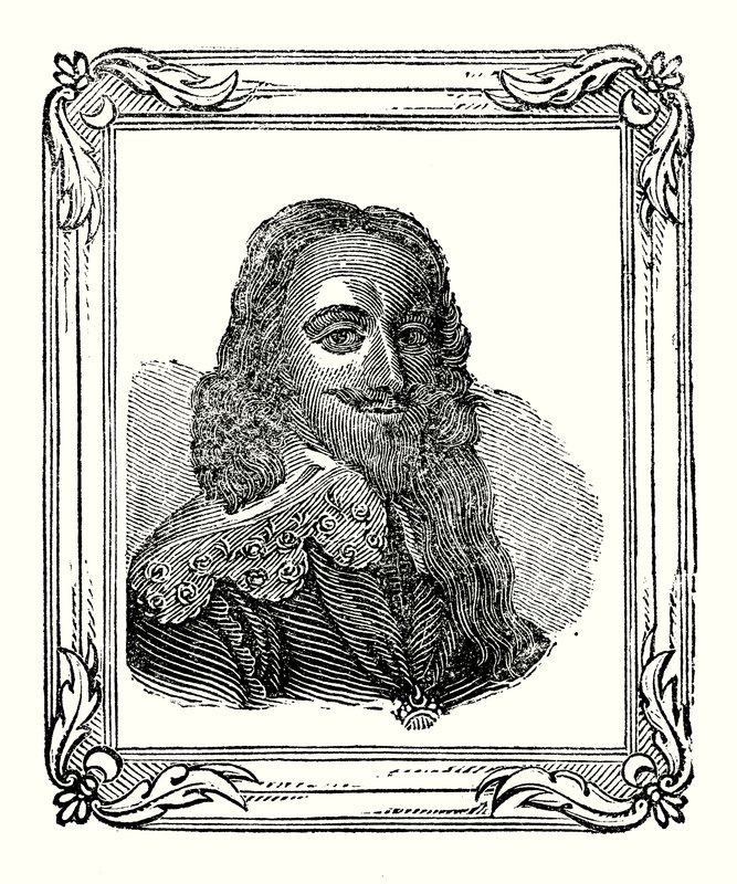 Charles Ier est né en 1600, couronné en 1625, et décapité en 1649 (gravure) - English School