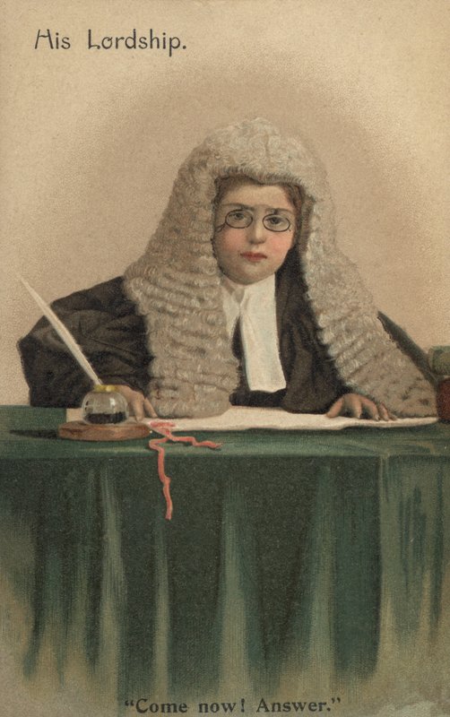 Enfant déguisé en juge - English School