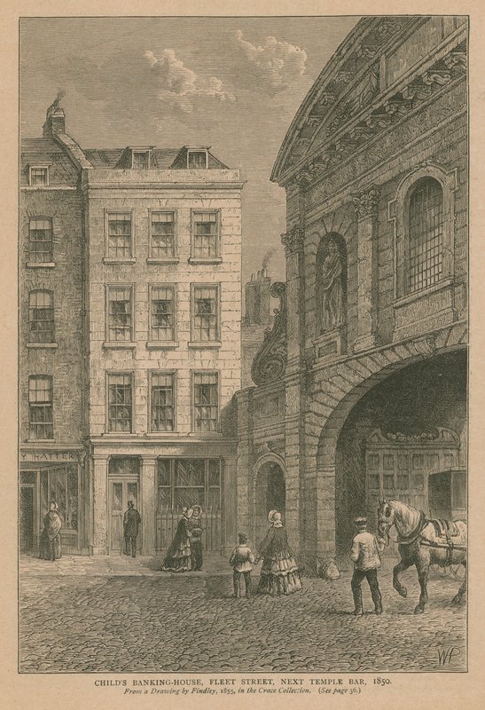 Maison bancaire Childs sur Fleet Street - English School
