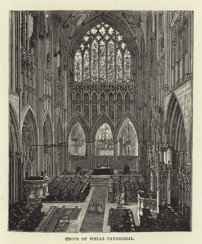 Chœur de la cathédrale de Wells - English School