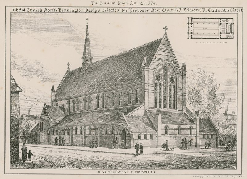 Église du Christ, North Kensington : design sélectionné pour la nouvelle église proposée - English School