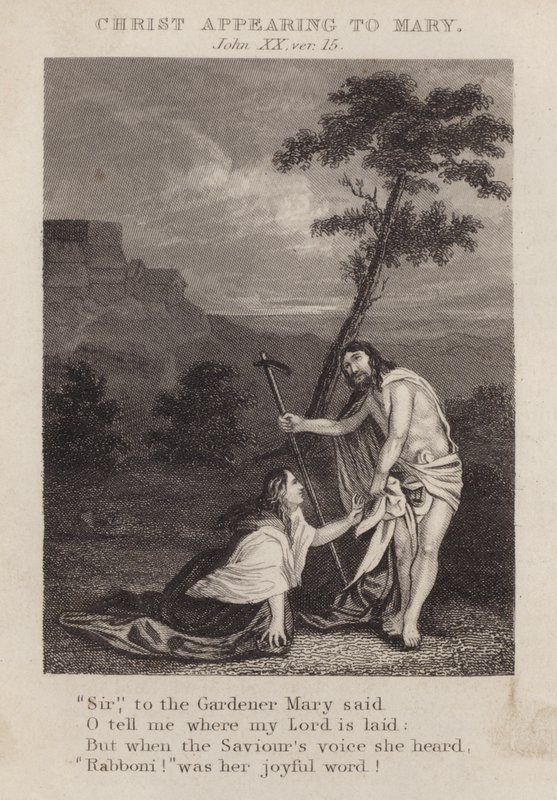 Le Christ apparaissant à Marie, Jean XX, verset 15 - English School