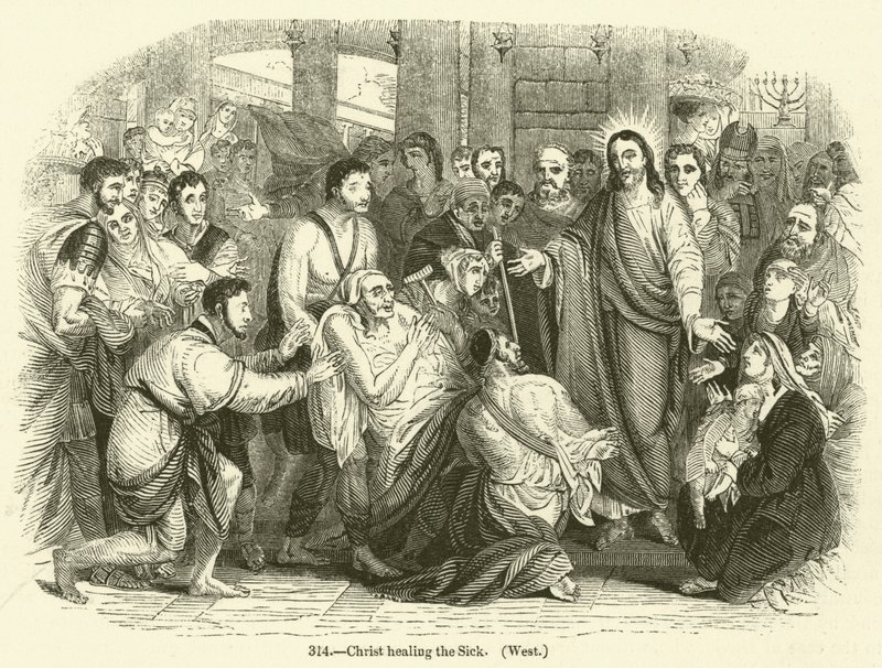 Le Christ guérissant les malades, West - English School
