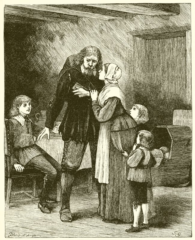 Chrétien raconte à sa femme et à ses enfants sa détresse - English School