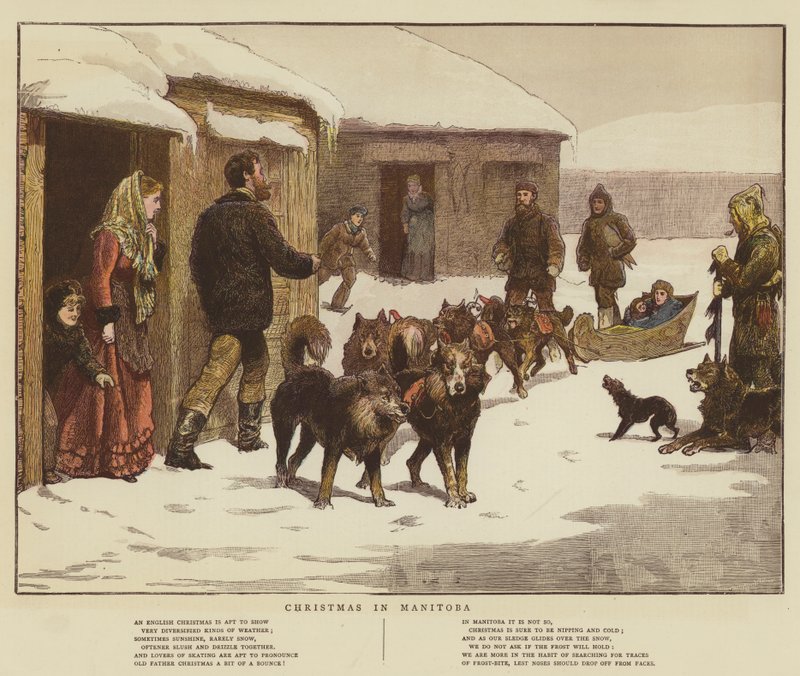 Noël au Manitoba (chromolitho) - English School