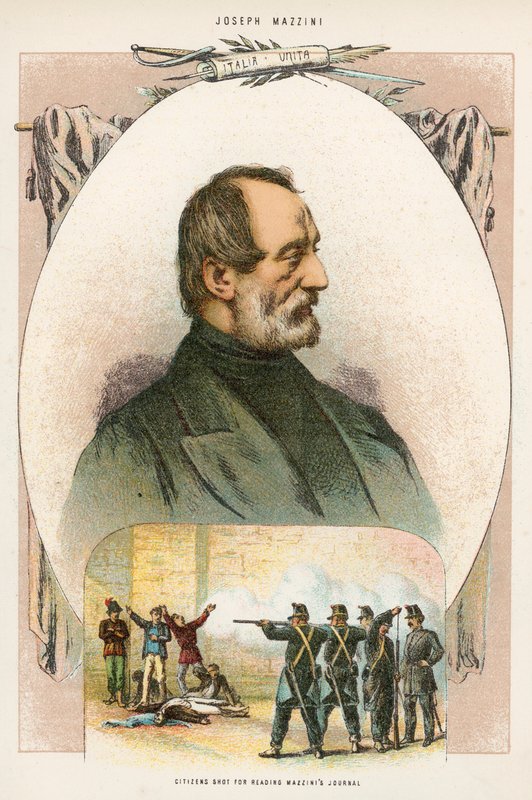 Citoyens fusillés pour avoir lu le journal de Mazzini - English School