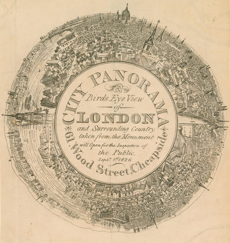 Panorama de la ville, vue à vol d
