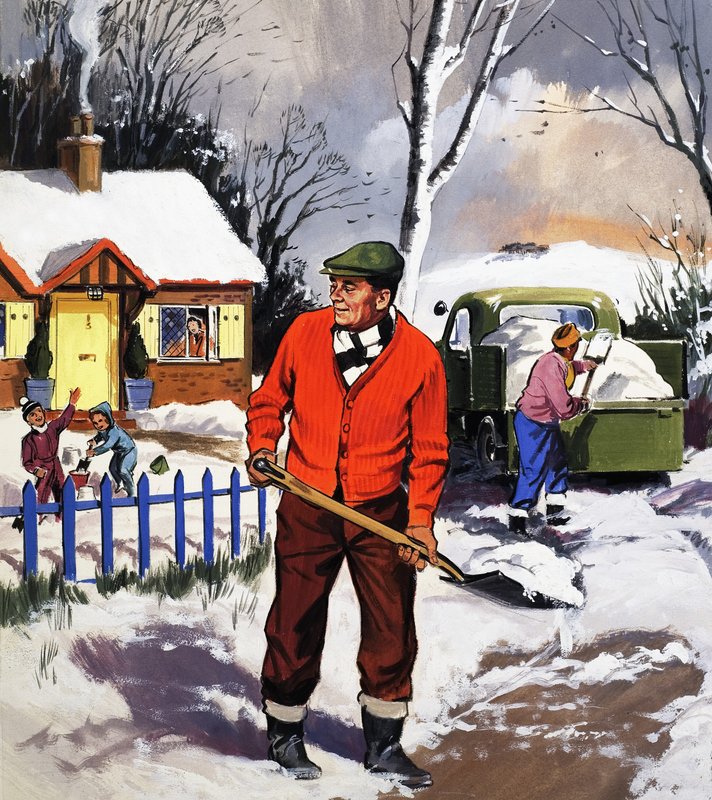 Déblayage de la neige - English School