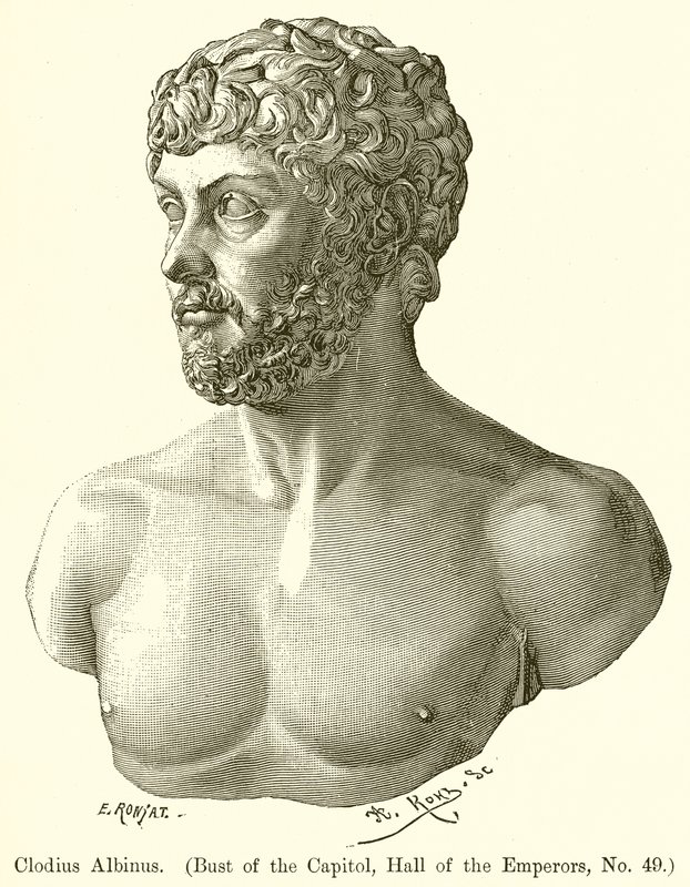 Clodius Albinus. (Buste du Capitole, Salle des Empereurs, n° 49) - English School