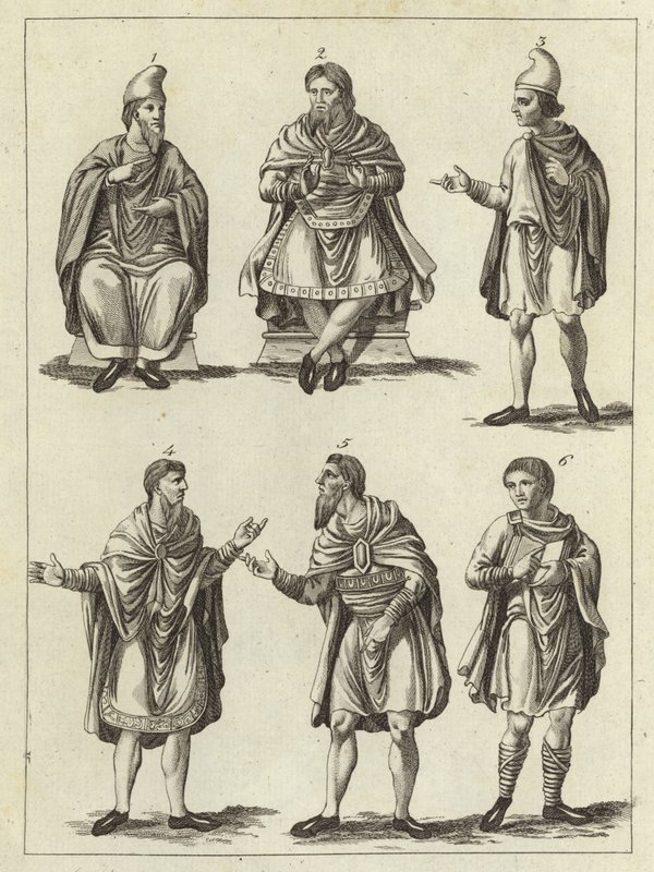 Vêtements des Anglo-Saxons - English School